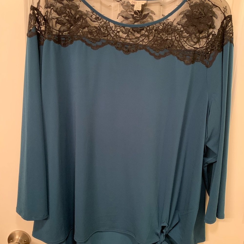 Green blouse